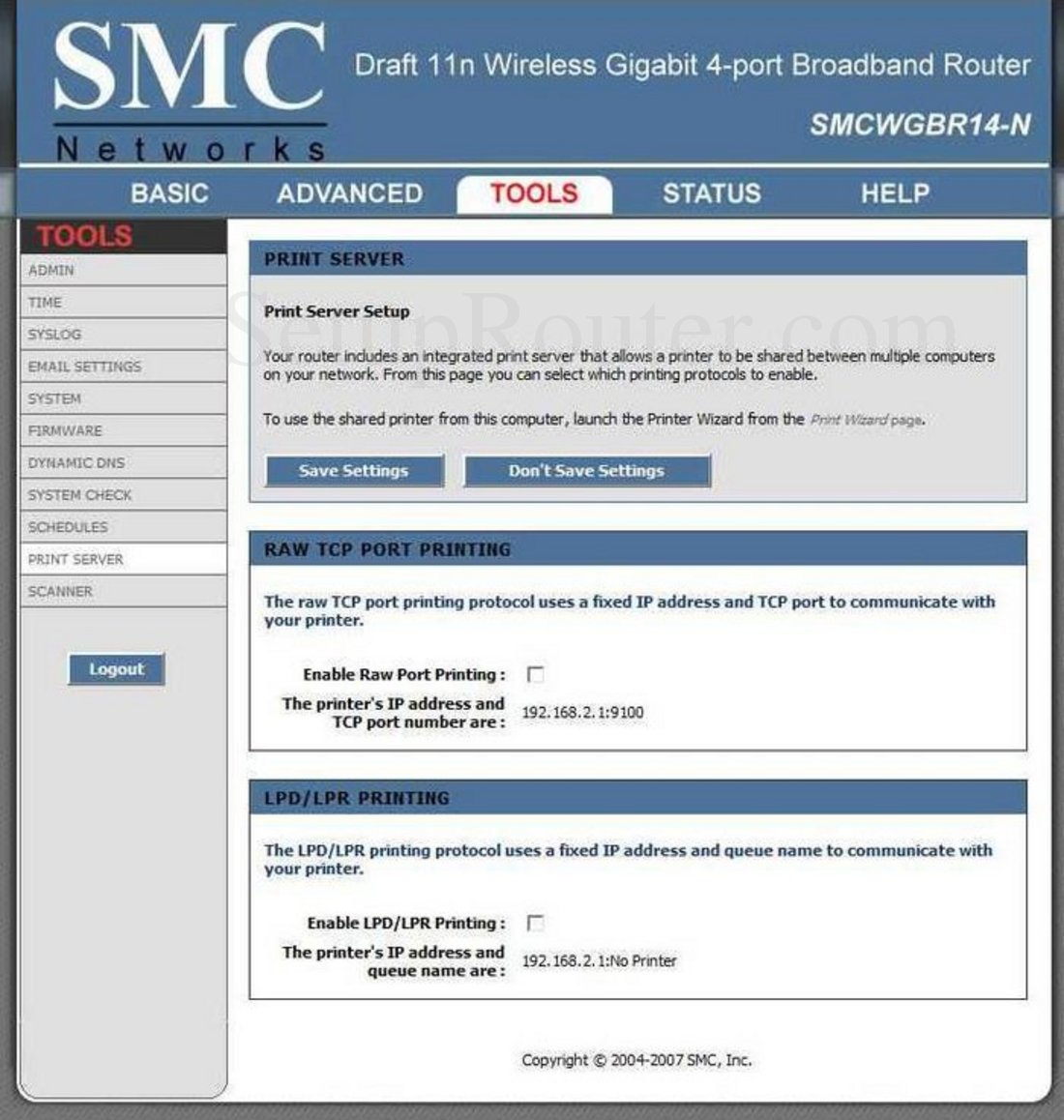 port forwarding wizard scanning router