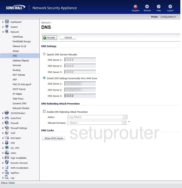 router dns setting