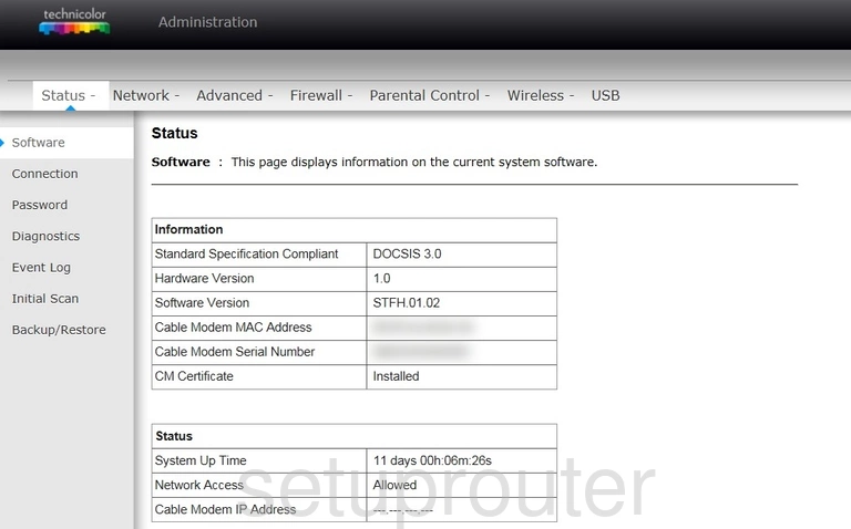 How to change the Address on a TC7210.dNZ