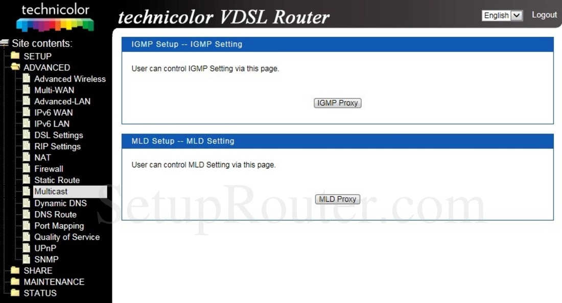 change router mac address technicolor