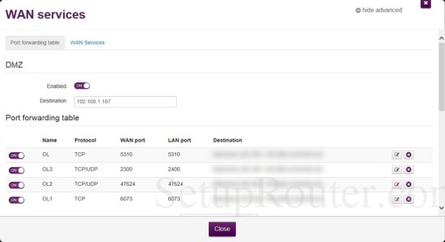 Technicolor TG582n v2 MediaAccess Screenshots