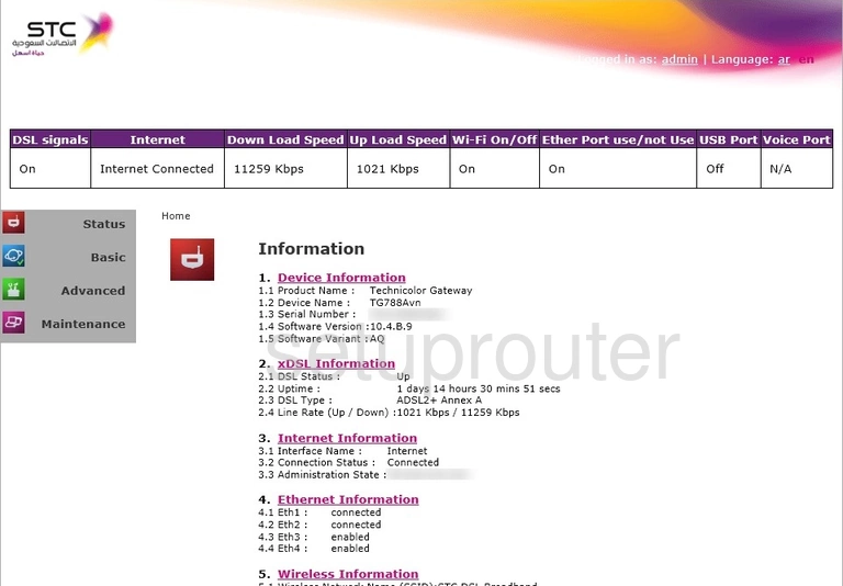 router status mac address internet IP