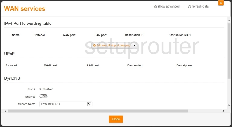 router wan setup