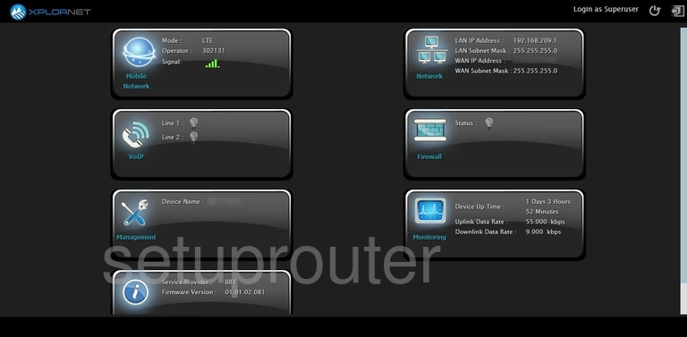 router status mac address internet IP