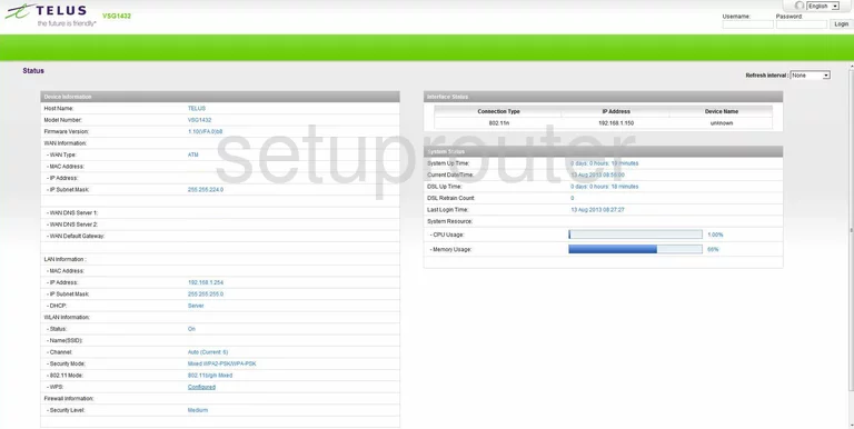 router login screen