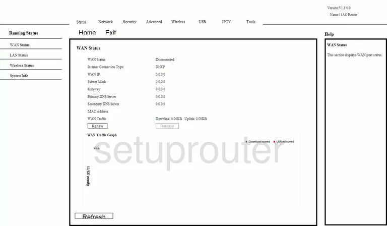 router wifi status