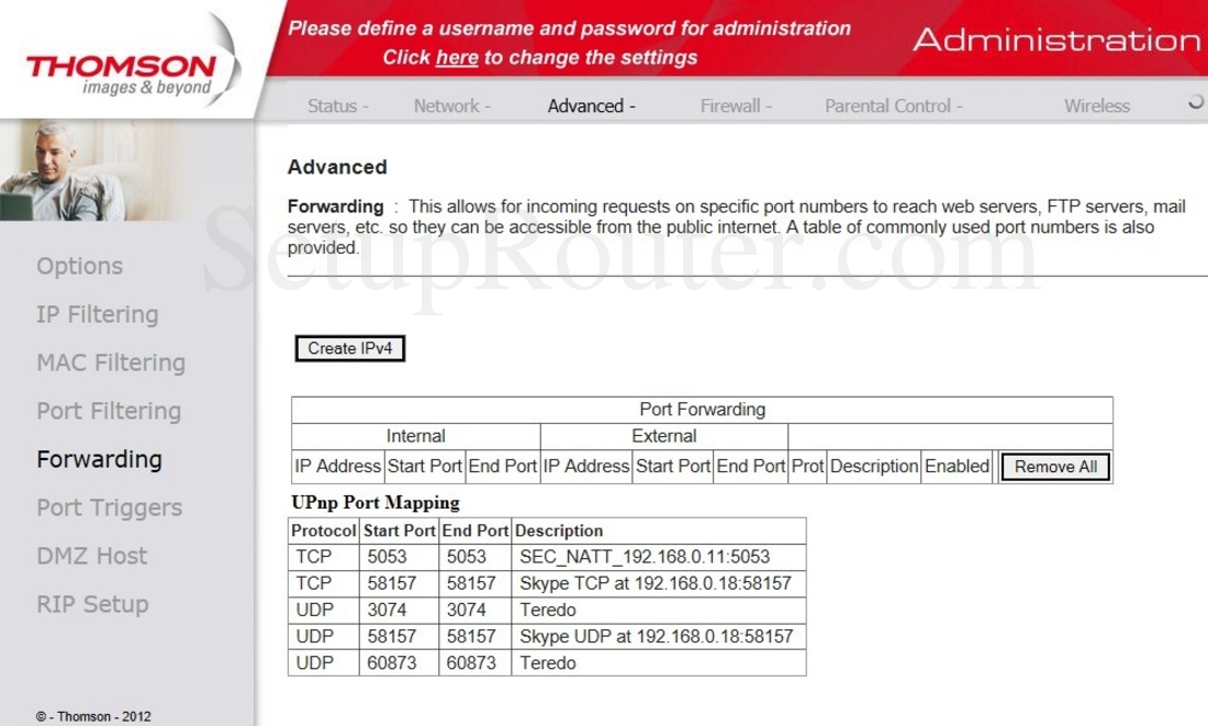 Роутер thomson tcw770 сброс настроек