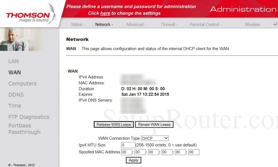 Роутер thomson tcw770 сброс настроек