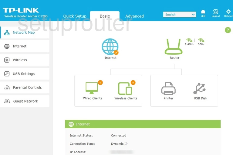 router status mac address internet IP