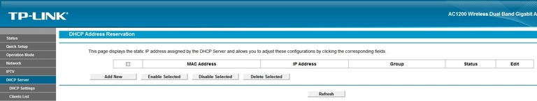 router address reservation