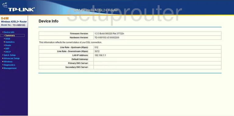 router status mac address internet IP