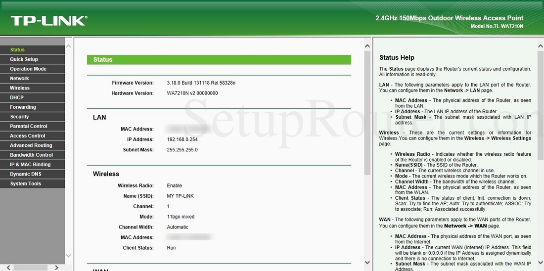 Check Network Status Tp Link Network Status – User Guide – VCUPC