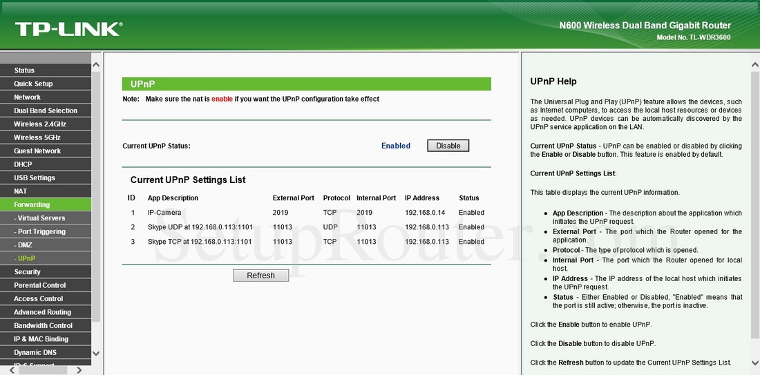 Upnp в роутере. N600 TP link Интерфейс. TP link n600 перезагрузка. UPNP-устройства. TP-link TL-wdr3600 картинки.