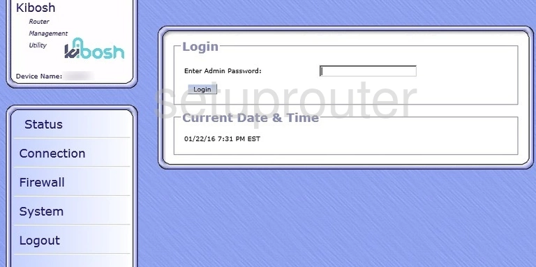 router login screen