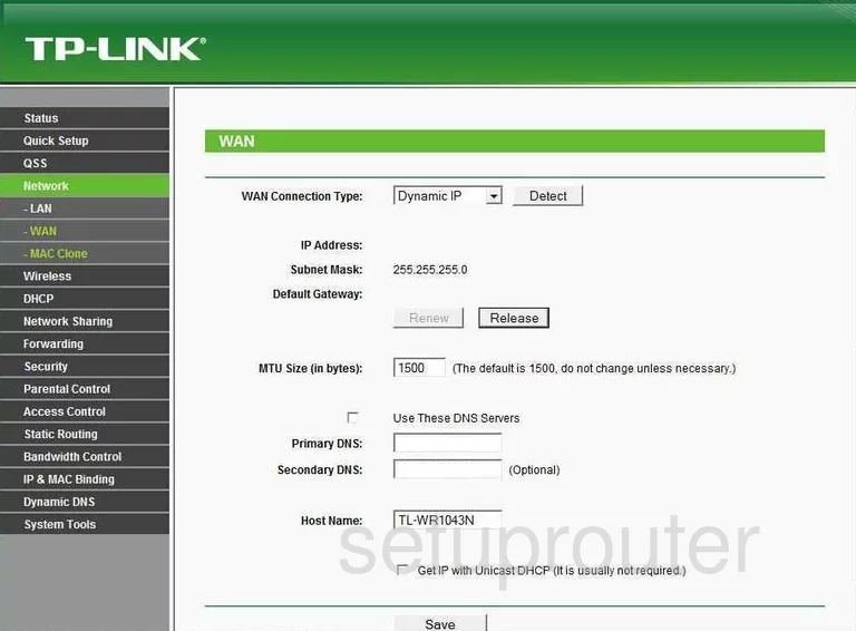 router wan setup