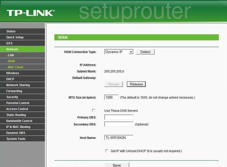 router wan setup