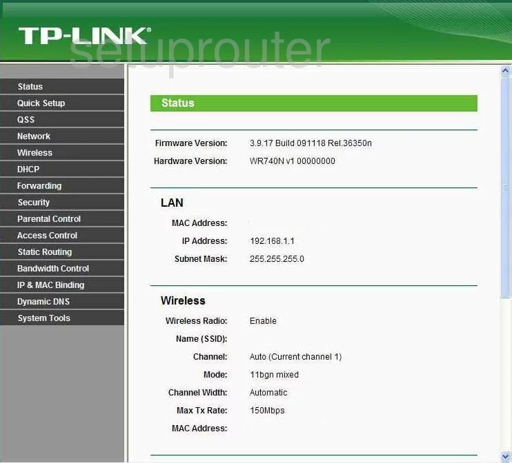 router status mac address internet IP