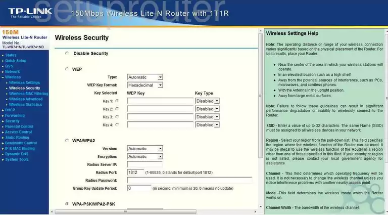 router wifi security wireless