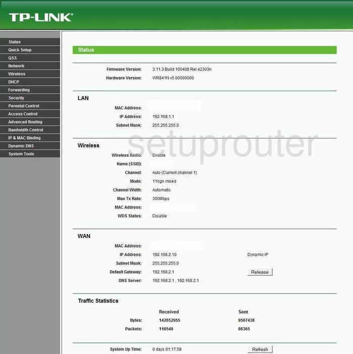 to change the IP on a TP-Link TL-WR841N router