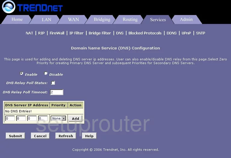 router dns setting