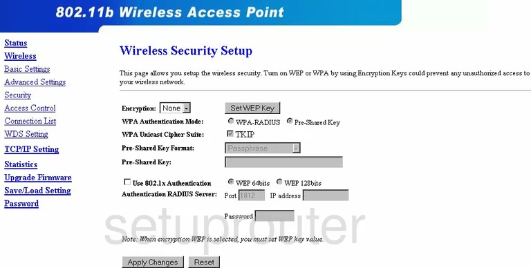 router wifi security wireless