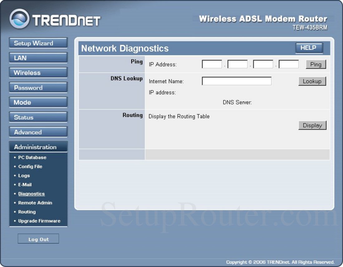 Network diagnostic. TEW-435brm Firmware. Diag на маршрутизаторе. TRENDNET TEW-435brm настройка моста.