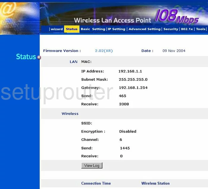 router status mac address internet IP