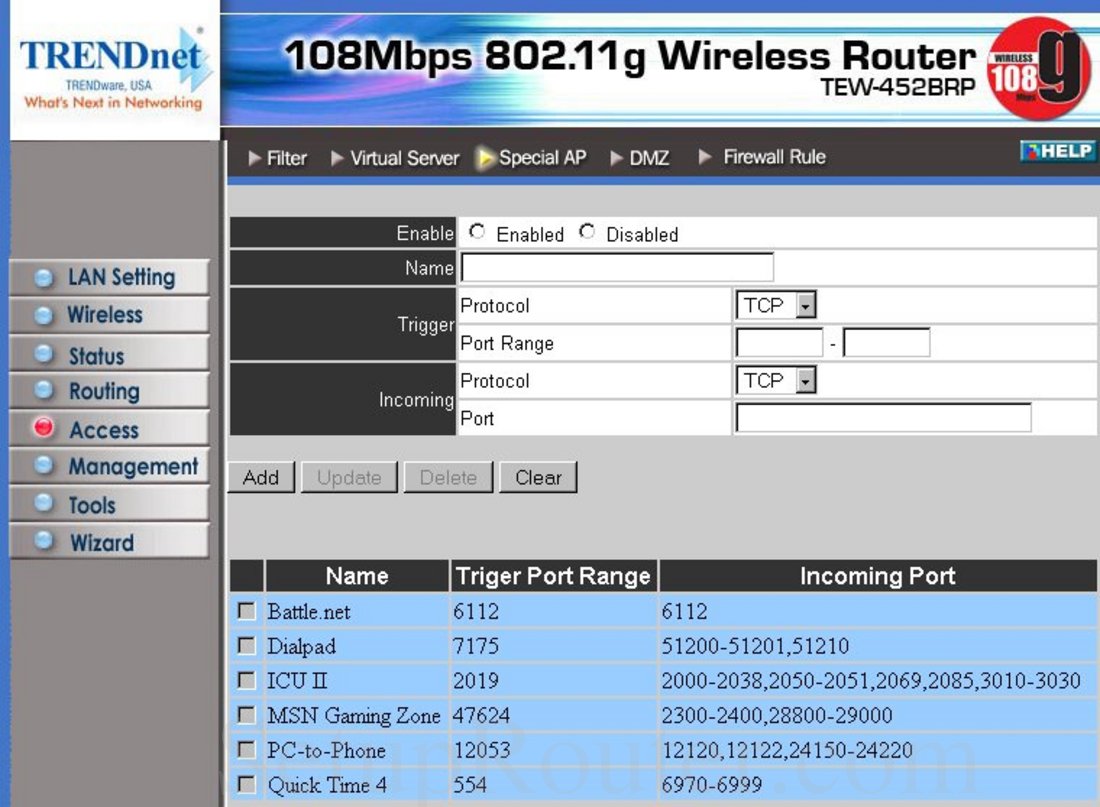 Trendnet tew 452brp настройка роутера