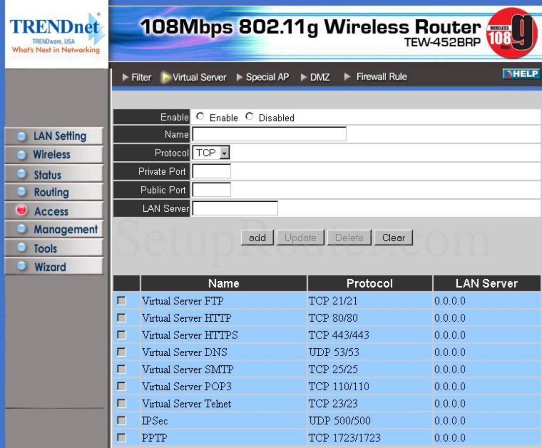 Trendnet tew 452brp настройка роутера