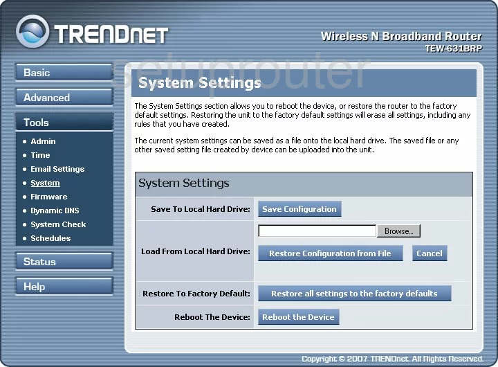 router status mac address internet IP