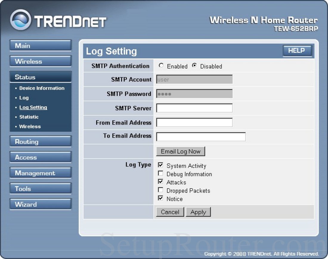 Настройка роутера trendnet tew 652brp