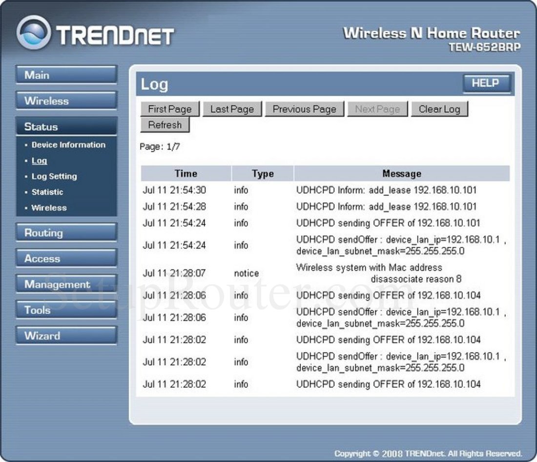 Настройка роутера trendnet tew 652brp