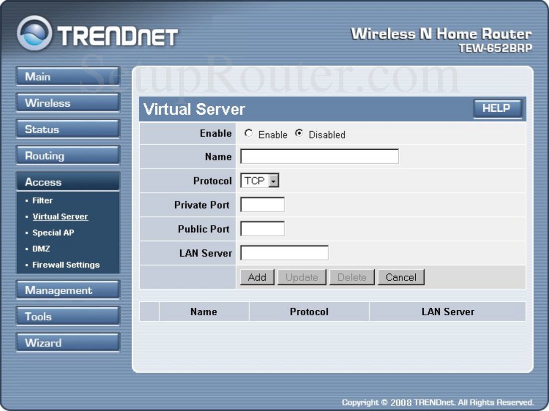 Настройка роутера trendnet tew 652brp