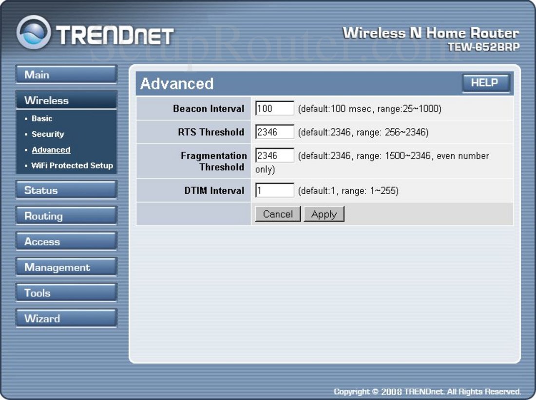 Настройка роутера trendnet tew 652brp