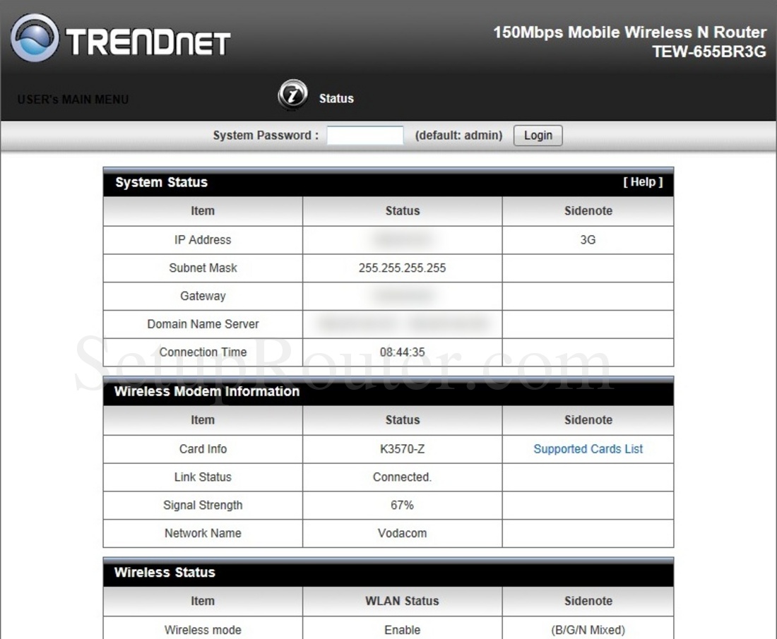 Настройка роутера trendnet tew 655br3g