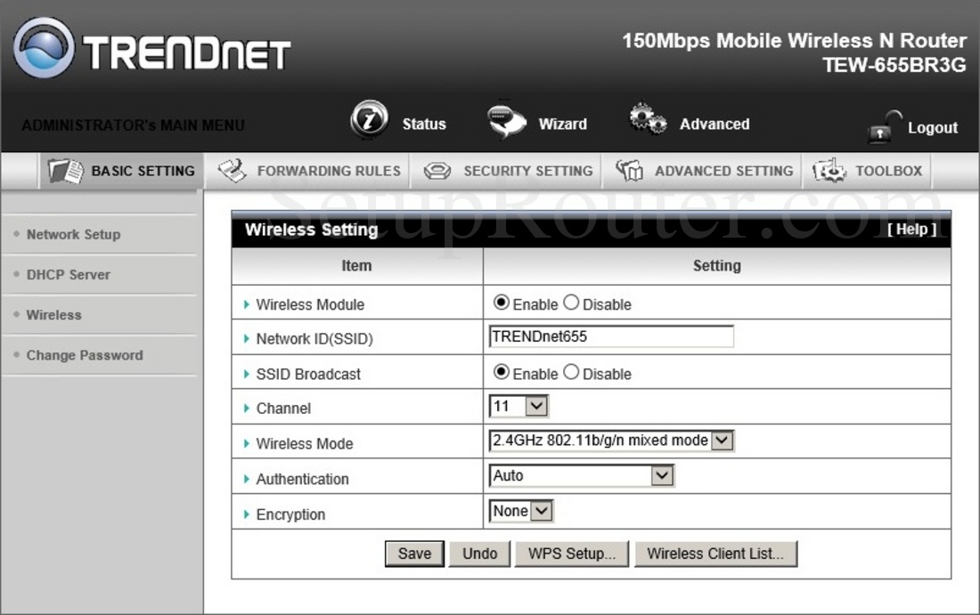 Настройка роутера trendnet tew 655br3g