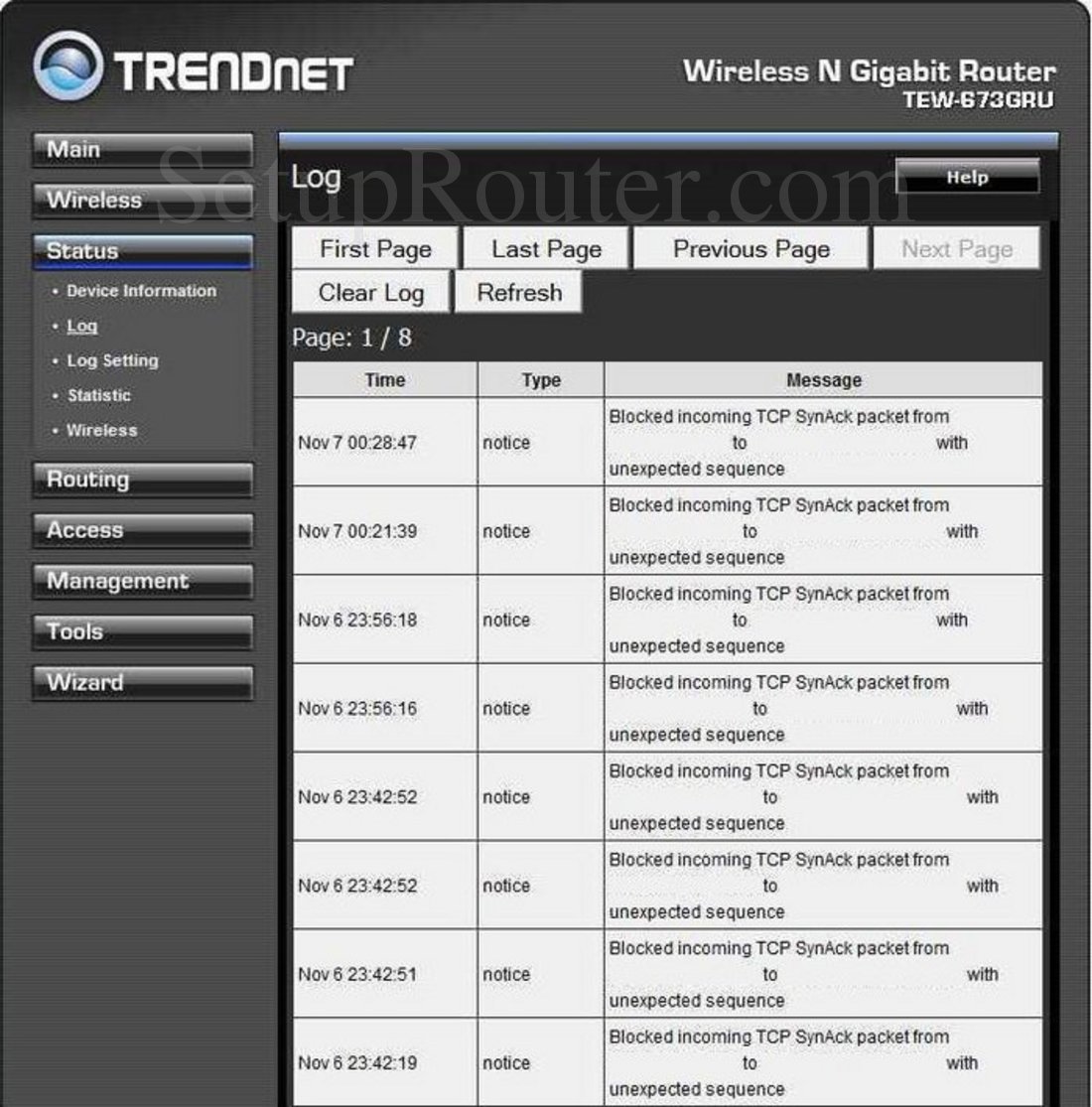 Как настроить роутер trendnet 673gru