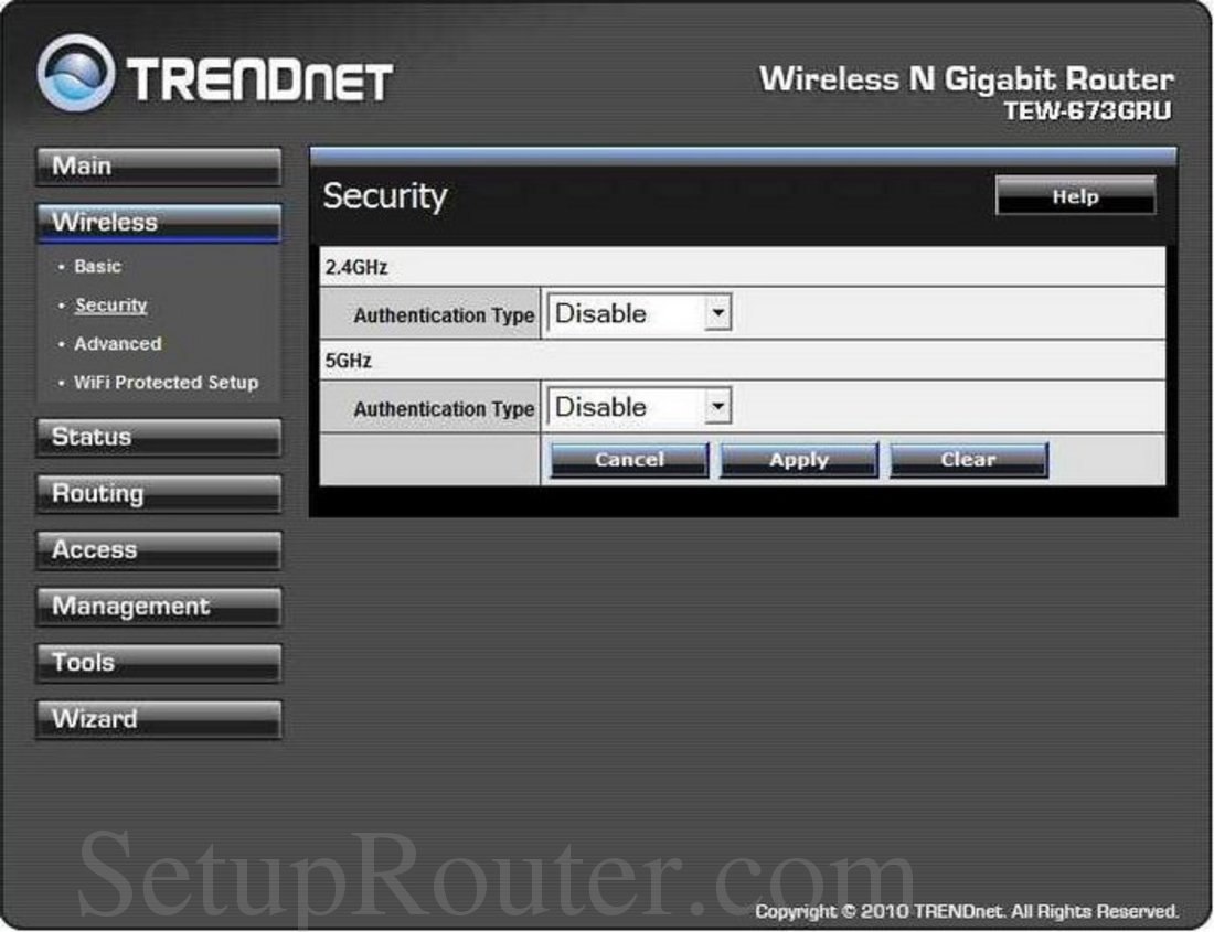 Как настроить роутер trendnet 673gru