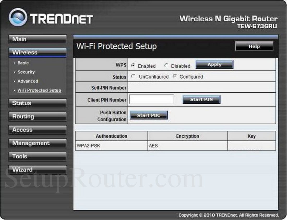 Как настроить роутер trendnet 673gru