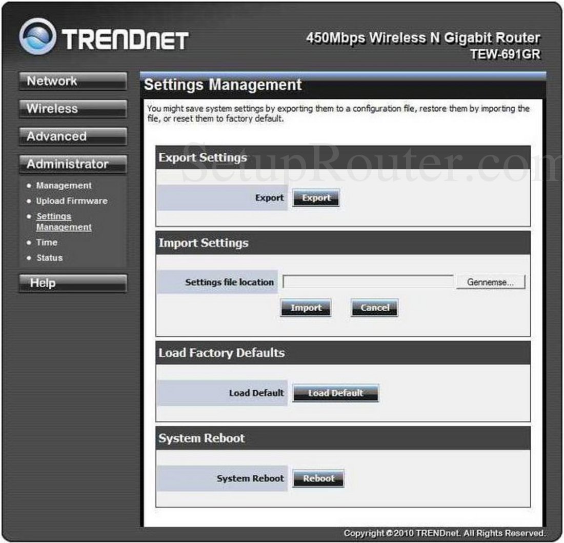 Настройка роутера trendnet tew 691gr