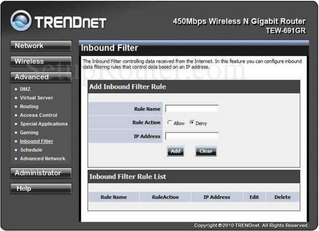 Настройка роутера trendnet tew 691gr