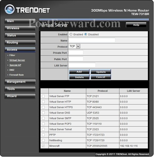 Настройка роутера trendnet tew 731br