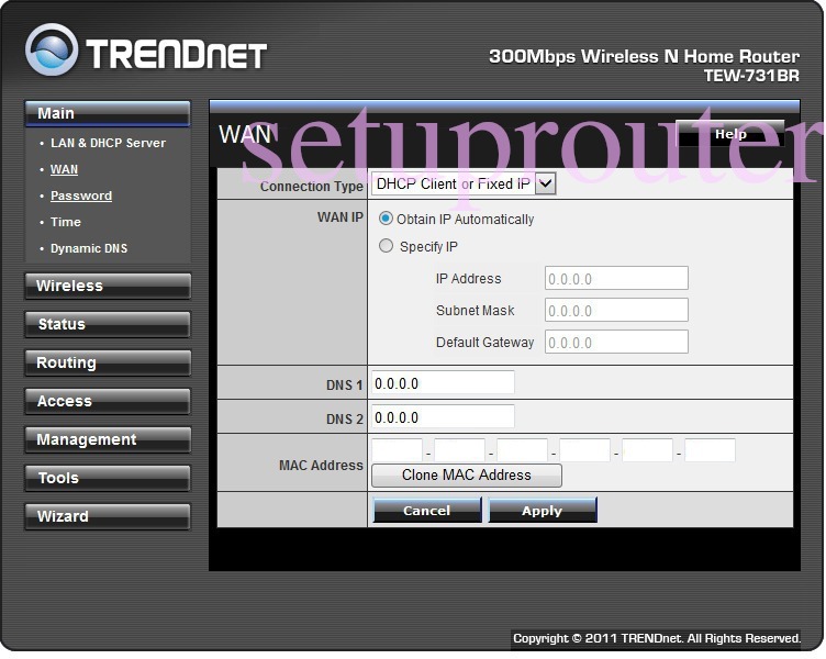 Настройка роутера trendnet tew 731br