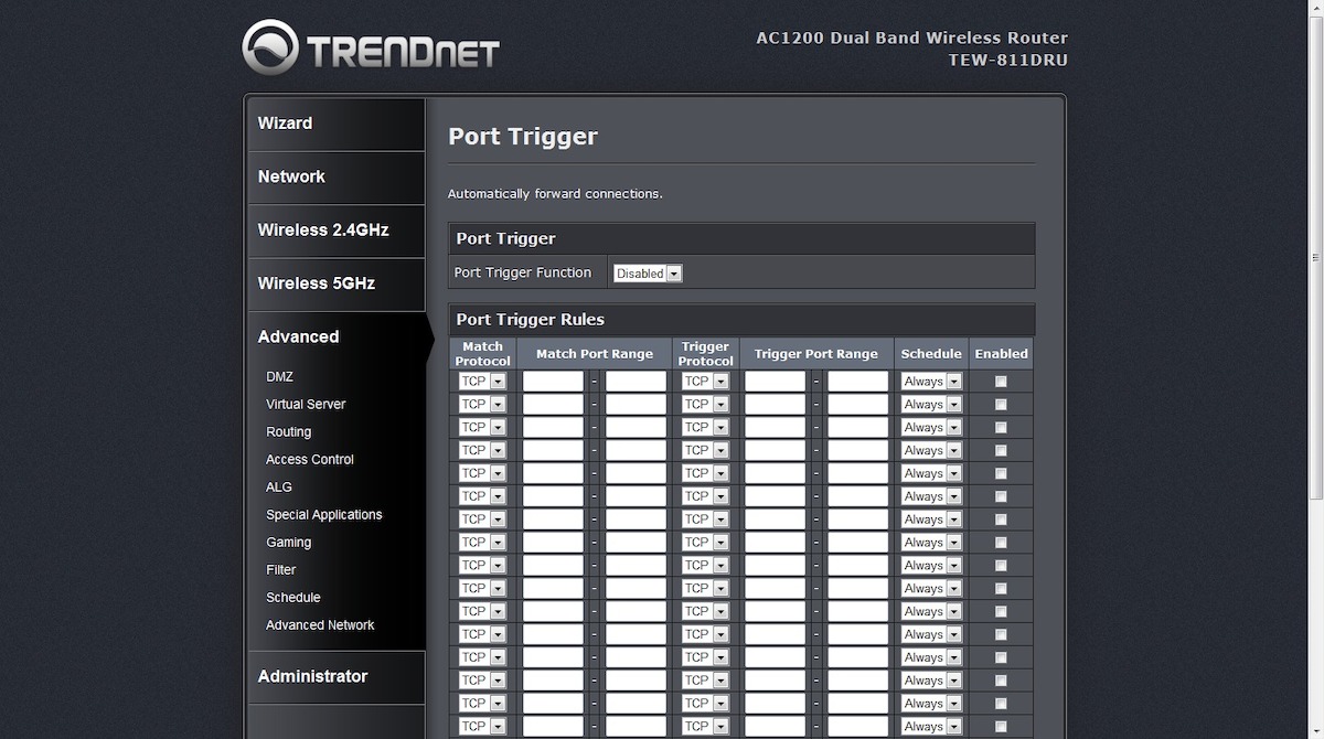 Port triggering что это в роутере