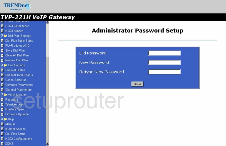 router password and username access control