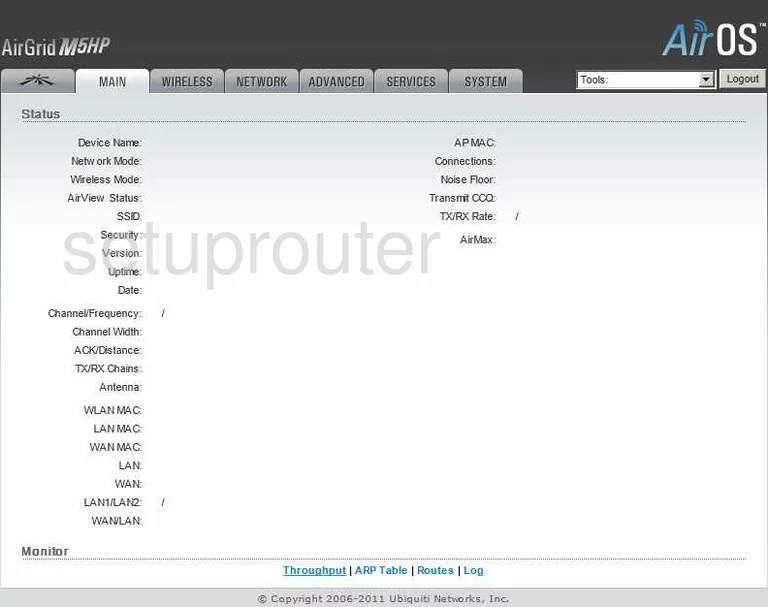 router status mac address internet IP