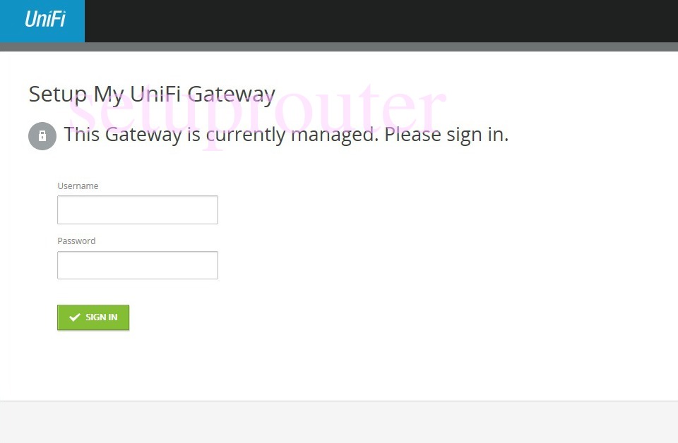 Ubiquiti UniFi Security Gateway Pro 4 Login Instructions