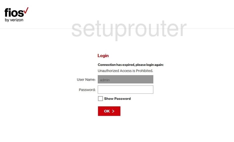 router login screen