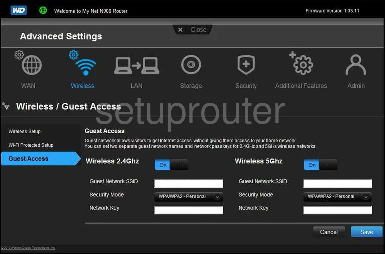 router wifi guest access