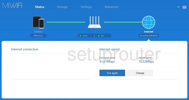 router status mac address internet IP